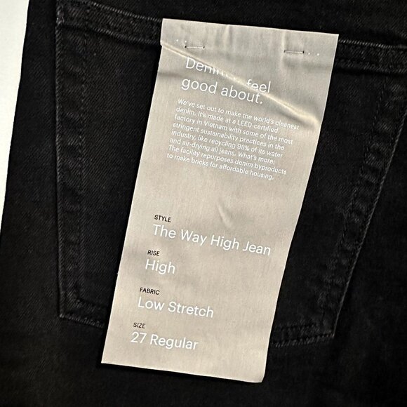 NWT Everlane Black The Way High Jean - Size 27 - Picture 7 of 16